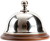 Shiny, chrome Service Bell