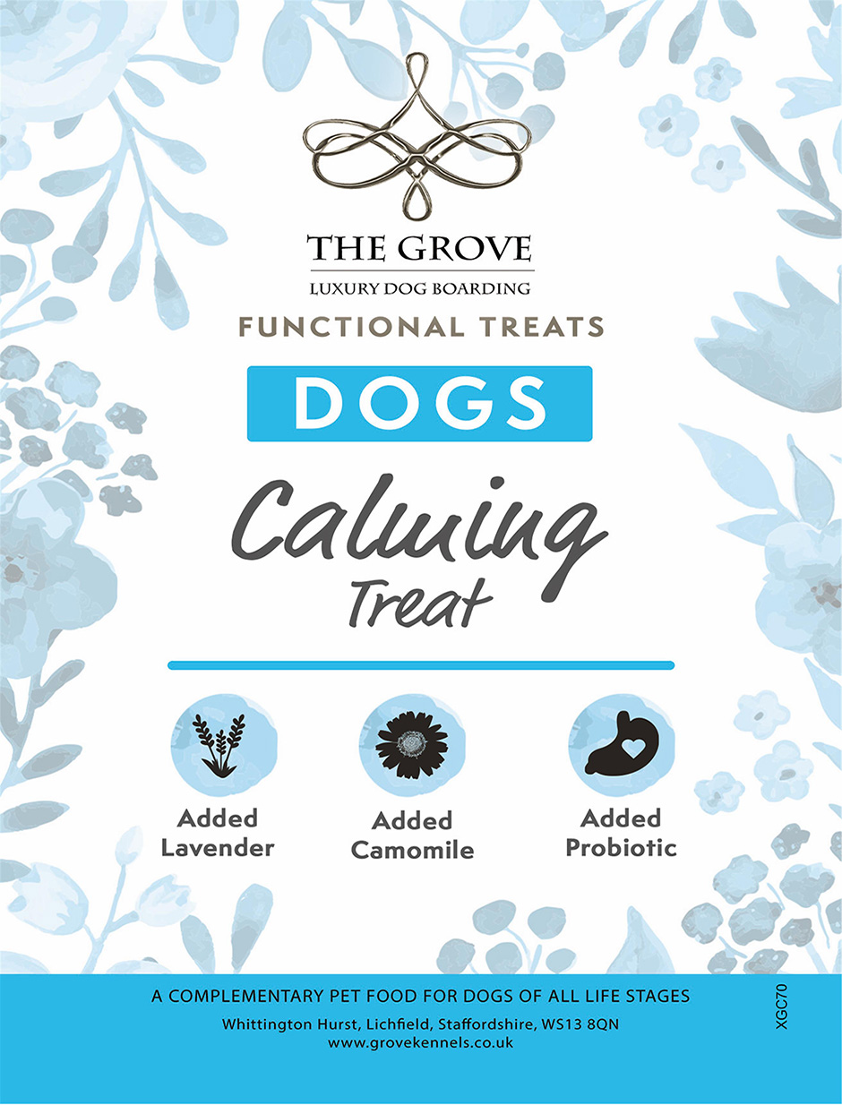 Calming Treats Label